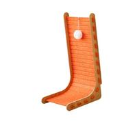 lmoikesz Small Pet Cat Scratch Post L Sleeping Pad Scratcher Relaxing Kitty Scratcher Mat Grinding Claw Wear Resistant Essential Animals Accessories Prevent Furniture Damage Gift, orange, 30x33x60cm