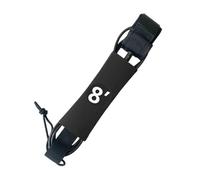 lmoikesz Soft Elastic Surfboard Leash Rope With Padded Cushioning For Reliable Comfort During Long Sessions And Durability. Is Strong Enough To Handle Longest, black, Diameter 8 inch