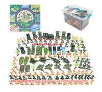 lmoikesz Soldiers Playset Men Action Figures Playset Featuring Realistic Models Safe And Easy Storage For Children Soldier Battle Group Tanks Accessories
