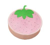 lmoikesz Spacious Cartoon Cat Scratch Pad Also Functions As Cozy Bed To Cats Happy And Playful Cat Scratcher Bed Doubles As Scratching Board Sisal Round Toy, strawberry, 40x10cm