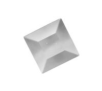 lmoikesz Square Replacement Heat Reflector Aluminum Cover With Pre Drilled Holes Compatible With Outdoor Heaters Terrace Heater Reflector Cover Square Baffle Heat Accessories, Hole Distance 11cm