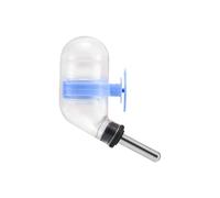 lmoikesz Stainless Steel Drinking Bottle With Automatic Water Supply Home For Small Animals Hamsters And Birds Birds Guinea Pigs Chinchilla Parrot Sugar Gliders, Blue, 60ml