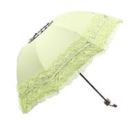 lmoikesz Steel Woman Sun Umbrella Lace Exquisite Replacement Sunproof Waterproof Girls Ladies Travelling Umbrellas Sunscreen, Green