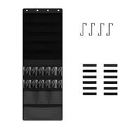 lmoikesz Storage Holder, Toy Door Rack Slots, Door-Mounted Easy To Extra Large Easy To For Foam Darts, Goggles, Playroom, Black