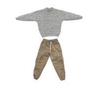 lmoikesz Stunningly Designed 16 Scale Sweatshirts Handmade Doll Clothes Set Fits 16 Scale Men Figure Dolls Stylish Sweatshirt And Pants Set Is Designed For 1/6 Male Action Figures. Can Dress Up Action