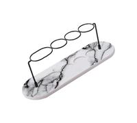 lmoikesz Toothbrush Storage Organizer with Diatomite Coaster Tray Quick Drying Bathroom and Kitchen Countertops Clutter Free Diatomaceous Earth Pad Fast Dry Water Absorbent
