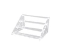 lmoikesz Transparent Display Riser Multi Layer Acrylic Stand for Cupcakes and Neat Jewelry Display Which Can Arrange and Various Action Figures Neatly and Orderly, 4 Tiers 20cm