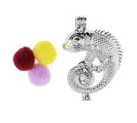 lmoikesz Trendy Locket Gift Hollow Locket Cage Pendant Unique Jewelry Making Supplies For Creative Gift Giving Essential Oil Scent Diffuser Beads Cage Pendant