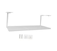 lmoikesz Under Shelf Organizer Solution for Bathroom Kitchen Storage Offering Easy Installation and Stability MaterialCrafted Carbon Steel Pantry Under Cabinet Organizer Shelf Storage Rack, White