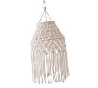 lmoikesz Unique Handmade Macrame Lamp Shade Stylish Bohemian Cover For Office Kitchen Bedroom And Living Room Decor Boho Hanging Pendant Light Cover Handmade Woven