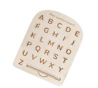 lmoikesz Unique Tracing Board Double Sided Exercise Board With Pen Promotes Writing Practice And Directional Learning For Preschool Kids Wooden Learning Educational Alphabet Puzzle