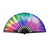 lmoikesz UV Glow Rave Fan Light Up Dance Floor With Big Hand Fan Wood Clapping Fans For Line Dancing Clacks Fans For Line Dancing, B