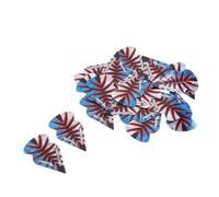 lmoikesz V-Wing Flights and Shafts Protectors Bulk Set Increased Rigidity Various Patterns Steel Tip Darts Long Lasting Tail Darts Equipment Pear Standard Flights Replacement, Type K