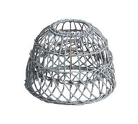 lmoikesz Vintage Handwoven Chandelier Lamp Shade For Home Sophisticated Appearance Woven Lampshade Adds Warmth To Spaces Hanging Swag Ceiling Lamp Twine Rattan Lampshades, Blue, 21x15cm