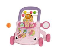 lmoikesz Walking Sit and Stand Learning Activity Center Promoting Coordination Through Engaging Young Toddlers in Playful Experiences Push Along Walking Sit and Stand Learning, Pink, 41x33x39cm