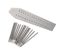 lmoikesz Watchmakers Screw Plate Mini Tap Die Set Compact Jewelry Repair Tool Kit Precision Work Jewellers Screw Plate Set Watch Repair Tool Kit Mini Tap Die