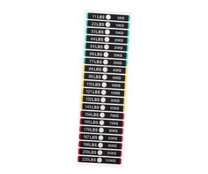lmoikesz Weight Identification Stickers For Fitness Equipment Provide User-Friendly Access To Equipment Weight Information Quickly Stack Labels Gym Stickers