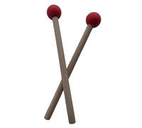 lmoikesz Wood Mallets Percussion Sticks For Bell Xylophone Rubber Mallet Percussion Instrument Kit Versatile Across All Rubber Mallet Xylophone Bell Mallets, Red, 18.5x2.5cm