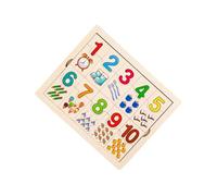 lmoikesz Wooden Board Game Early Education Puzzle Game Exciting Challenges Number Matching Skills And Cognitive Development Digital Learning Puzzle Board Kid Educational Toy