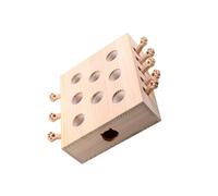 lmoikesz Wooden Cat Toys Catching Funny Maze Box Gifts For Cat Lovers Highlighting Playtime And Engagement With 8 Sturdy Handles.2 Shape Can Choose. OccasionThe Catching Mice Toys