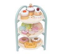 lmoikesz Wooden Dessert Cake Play Set Kids Tea Party Fun And Interactive Games Promoting Creativity Set For Pretend Play With Friends. Let Kids Enjoying Pretend Time With Family Members Or Friends