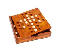 lmoikesz Wooden Marbles Chess Board Game Toy Interaction Educational Game Promoting Children’s Creative Learning Skills Solitaire Board Fun Style Activity Kid Adult