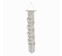 Lmovutcom Hand-woven tapestry baseball cap storage wall-mounted hat rack bohemian decorative tapestry