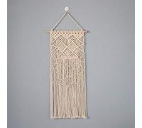 Lmovutcom Hand-woven tapestry wall hanging bohemian retro cotton rope tassel bubble fish wall hanging
