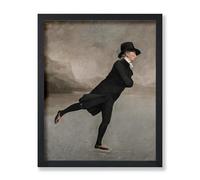 Lmovutcom Reverend Robert Walker Skating on Duddingston Loch Poster, The Skating Minister Canvas Print, Minimal Art, Gift for Men & Women, Decor for Bedroom or Living Room, Unframed Wall Art