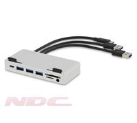 LMP USB-C Attach Dock Pro 4K 10-Port for iMac with video support (Silver) 18637