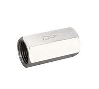 LMPVPDGADZ 1/8" 1/4" 3/8" 1/2" Fit for BSP Female Thread Brass Pneumatic One Way Non Return Check Valve for Air Water Oil Gas(1/4")
