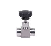 LMPVPDGADZ 1/8" 1/4" 3/8" 1/2" Fit For BSP NPT Female Needle Valve Crane 304 316 Stainless Steel Flow Control Water Gas Oil Propane 915 PSI(1/2",NPT_SS304)
