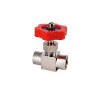 LMPVPDGADZ 1/8" 1/4" Fit for BSP Female Thread Brass 2 Way Needle Valve Switch Flow Regulating Valve(1/4")