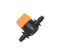 LMPVPDGADZ 100pcs 4mm Hose Mini Valve 4/7 Water Pipe Garden Tap 6mm to 1I4 Barb Water Valve Drip Irrigation Fittings(4mm)