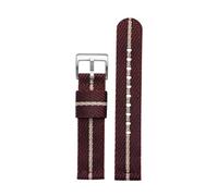 LMPVPDGADZ 18mm 20mm 22mm 24mm Nylon Woven Strap Fit For Seiko Fit For Omega Quick Release Canvas Wristband Army Military Men Women Sport Watchband(Red rice SK,24mm)