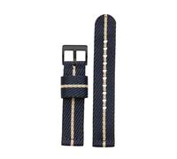 LMPVPDGADZ 18mm 20mm 22mm 24mm Nylon Woven Strap Fit For Seiko Fit For Omega Quick Release Canvas Wristband Army Military Men Women Sport Watchband(Blue rice BK,20mm)