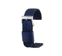 LMPVPDGADZ 18mm 20mm 22mm 24mm Woven Nylon Strap Band Men Replacement Bracelet Accessories Fit For Hamilton/Fit For Rolex/Fit For Seiko/Fit For Mido Universal Bracelet(Black blue sk,24mm)