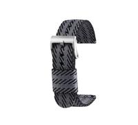 LMPVPDGADZ 18mm 20mm 22mm 24mm Woven Nylon Strap Band Men Replacement Bracelet Accessories Fit For Hamilton/Fit For Rolex/Fit For Seiko/Fit For Mido Universal Bracelet(Black grey sk,24mm)