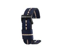 LMPVPDGADZ 18mm 20mm 22mm 24mm Woven Nylon Strap Band Men Replacement Bracelet Accessories Fit For Hamilton/Fit For Rolex/Fit For Seiko/Fit For Mido Universal Bracelet(Blue rice bk,18mm)