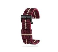 LMPVPDGADZ 18mm 20mm 22mm 24mm Woven Nylon Strap Band Men Replacement Bracelet Accessories Fit For Hamilton/Fit For Rolex/Fit For Seiko/Fit For Mido Universal Bracelet(Red rice bk,20mm)