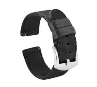 LMPVPDGADZ 18mm 20mm 22mm Nylon Watch Strap Men Sport Replacement Band Bracelet Fit For Samsung S3 Fit For Huawei Watch Fit For GT 2 Pro 46mm Fit For Amazfit GTR 47mm(Black 1,22mm)