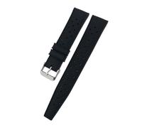 LMPVPDGADZ 19mm 20mm 21mm 22mm Rubber Silicone Watch Strap Fit For IWC Pilot Fit For Omega Fit For Tissot Fit For Tudor Fit For Longines Fit For Hamilton Diving Watchband(Nero,22mm)