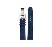 LMPVPDGADZ 20mm 21mm 22mm Nylon Canvas Fabric Watch Band Fit For Iwc Pilot Spitfire Timezone Top Gun Strap Folding Clasp Belts Wristwatch Strap(Blue sk K01,22mm)
