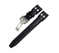 LMPVPDGADZ 20mm 21mm 22mm Rivet Woven Leather Watch Band Fit For IWC Big Pilot Portugieser Pilot IW3777 Fit For Seiko Watch Strap(Black Silver Square,22mm)