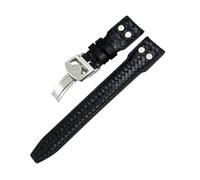 LMPVPDGADZ 20mm 21mm 22mm Rivet Woven Leather Watch Band Fit For IWC Big Pilot Portugieser Pilot IW3777 Fit For Seiko Watch Strap(Black Silver Round,22mm)
