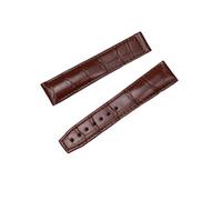 LMPVPDGADZ 20mm 21mm Watch Belt Leather Suitable Fit For Maurice Lacroix MASTERPIECE LES CLASSIQUES PONTOS Watch Strap(Brown bamboo texture,20mm)