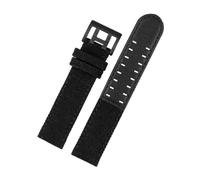 LMPVPDGADZ 20mm 22mm Leather Nylon Men Watch Band Fit For Hamilton Khaki Field Watch H760250/H77616533/H70605963 H68201993 Watch Strap(Black bk,22mm)