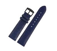 LMPVPDGADZ 20mm 22mm Pearl Fish Skin Strap Is Applicable Fit For Huawei/Fit For TISSOT/Fit For Omega/Fit For Mido Men's And Women's Devil Watch Accessories Black Buckl(Blue bk,22mm)