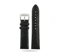 LMPVPDGADZ 20mm 22mm Pearl Fish Skin Strap Is Applicable Fit For Huawei/Fit For TISSOT/Fit For Omega/Fit For Mido Men's And Women's Devil Watch Accessories Black Buckl(Black sk,20mm)