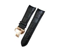 LMPVPDGADZ 22mm 23mm 24mm Leather Watchband Fit For Tissot 1853 Couturier T035 T035627 T035410 Black Brown Watch Strap Tools(Black-Rose,22mm)